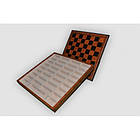 Шахова дошка для укладання шахів Nigri Scacchi (коричнева дошка) 35х35 (без фігур), фото 4