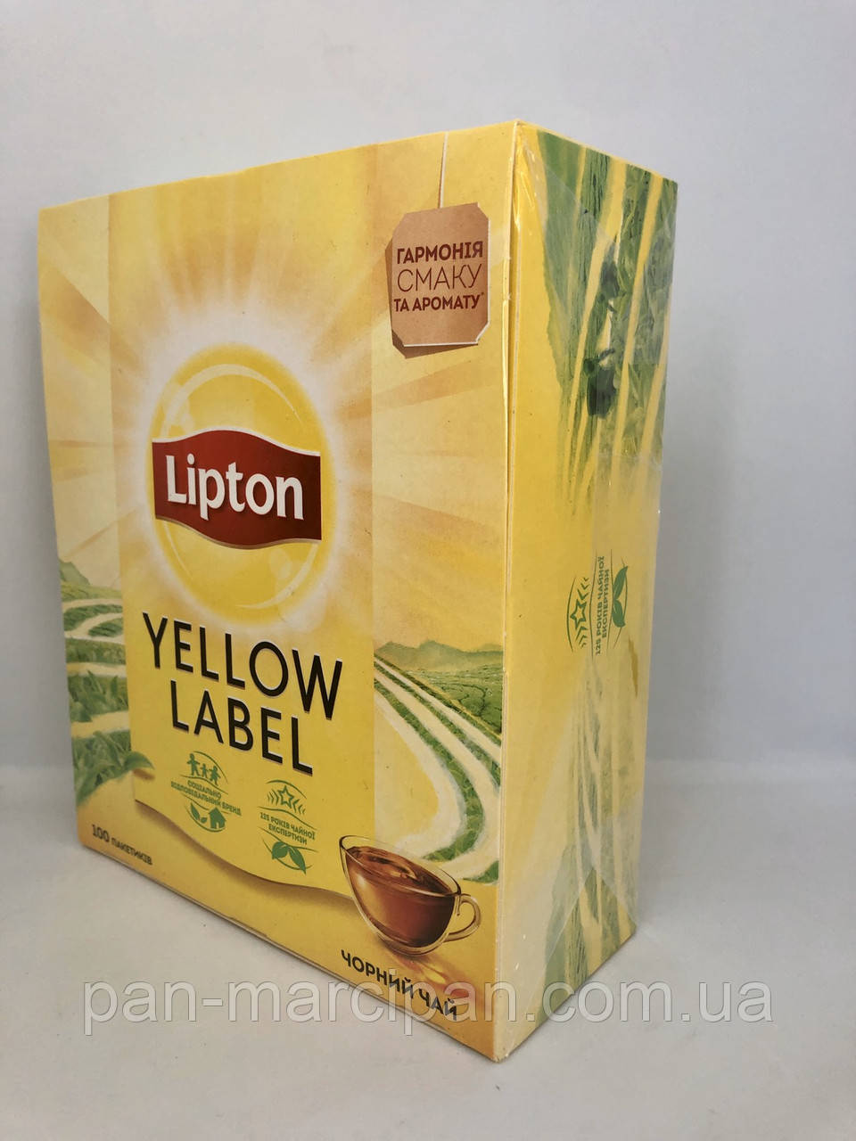 Чай чорний пакетований Lipton 100 пак, фото 1