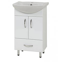 Тумба підлогова LR-50-2 біла з умивальником Libra 50