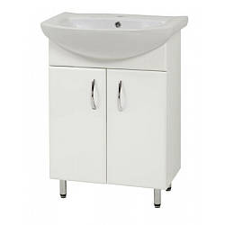 Підлогова Тумба LR-60 біла з умивальником Libra 60