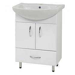 Тумба підлогова LR-60-2 біла з умивальником Libra 60