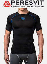 Компресійна футболка чоловіча Peresvit Air Motion Compression Short Sleeve T-Shirt Black Blue