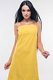 Літнє плаття сарафан на бретельках Амалія 42 розмір жовте, фото 3