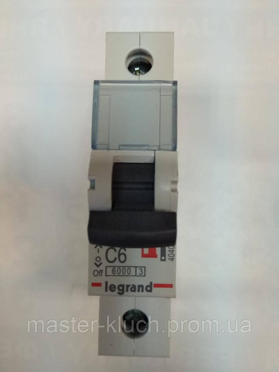 Автоматический выключатель 6A 1P Legrand TX3 - фото 3 - id-p28963100