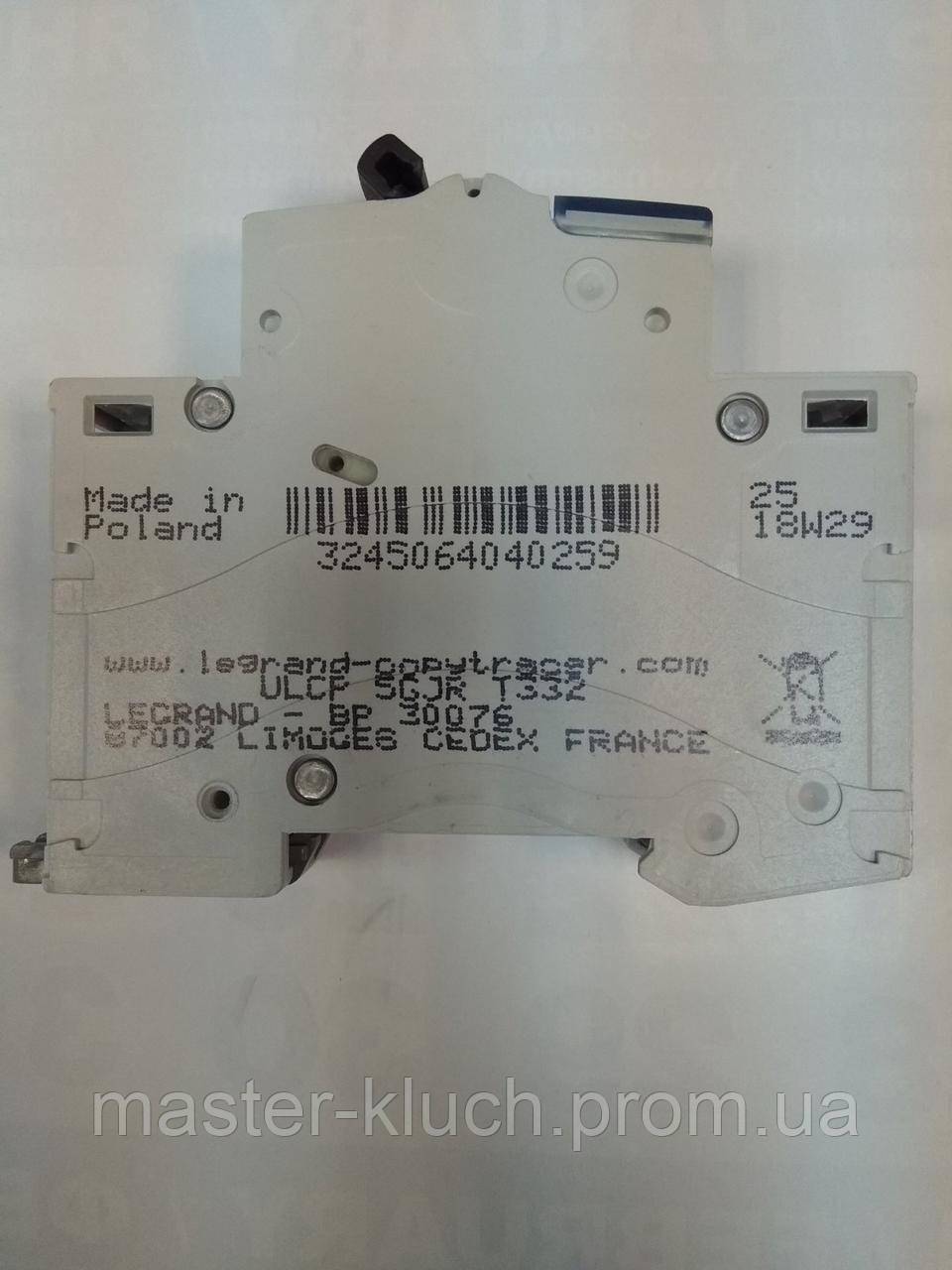 Автоматический выключатель 6A 1P Legrand TX3 - фото 7 - id-p28963100