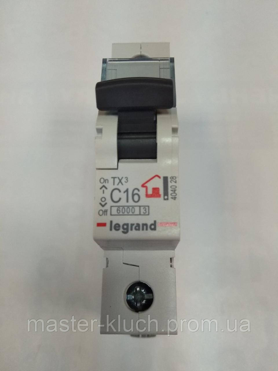 Автоматический выключатель 16A 1P Legrand TX3 - фото 2 - id-p28963670