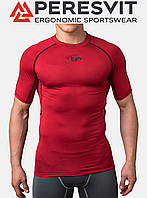 Компресійна футболка чоловіча Peresvit Air Motion Compression Short Sleeve T-Shirt Black Red