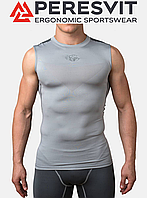 Компресійна футболка чоловіча Peresvit Air Motion Compression Tank Heather Grey Black