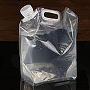 Каністра для води складна туристична похідна 5 л прозора, фото 2