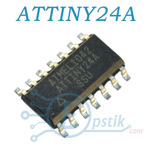 Attiny24A, 8 бітний мікроконтролер, SOIC14