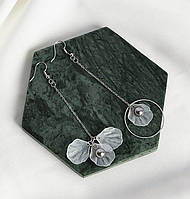 Жіночі незвичайні сережки під срібло