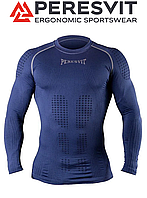 Компрессионная футболка мужская лонгслив Peresvit 3D Performance Rush Compression T-Shirt Navy