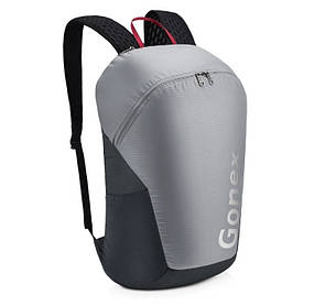 Легкий туристичний рюкзак Gonex 32L для трекінгу. Складаний рюкзак-гермомешок. Сірий.