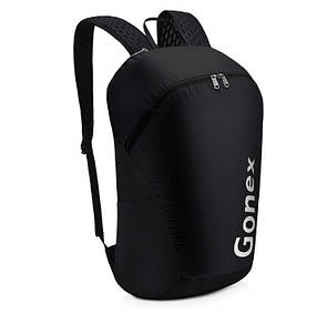 Легкий туристичний рюкзак Gonex 32L для трекінгу. Складаний рюкзак-гермомешок. Чорний.