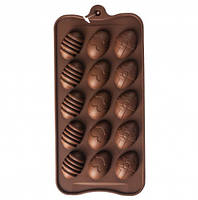 Силіконова форма для шоколаду Великодні яйця
