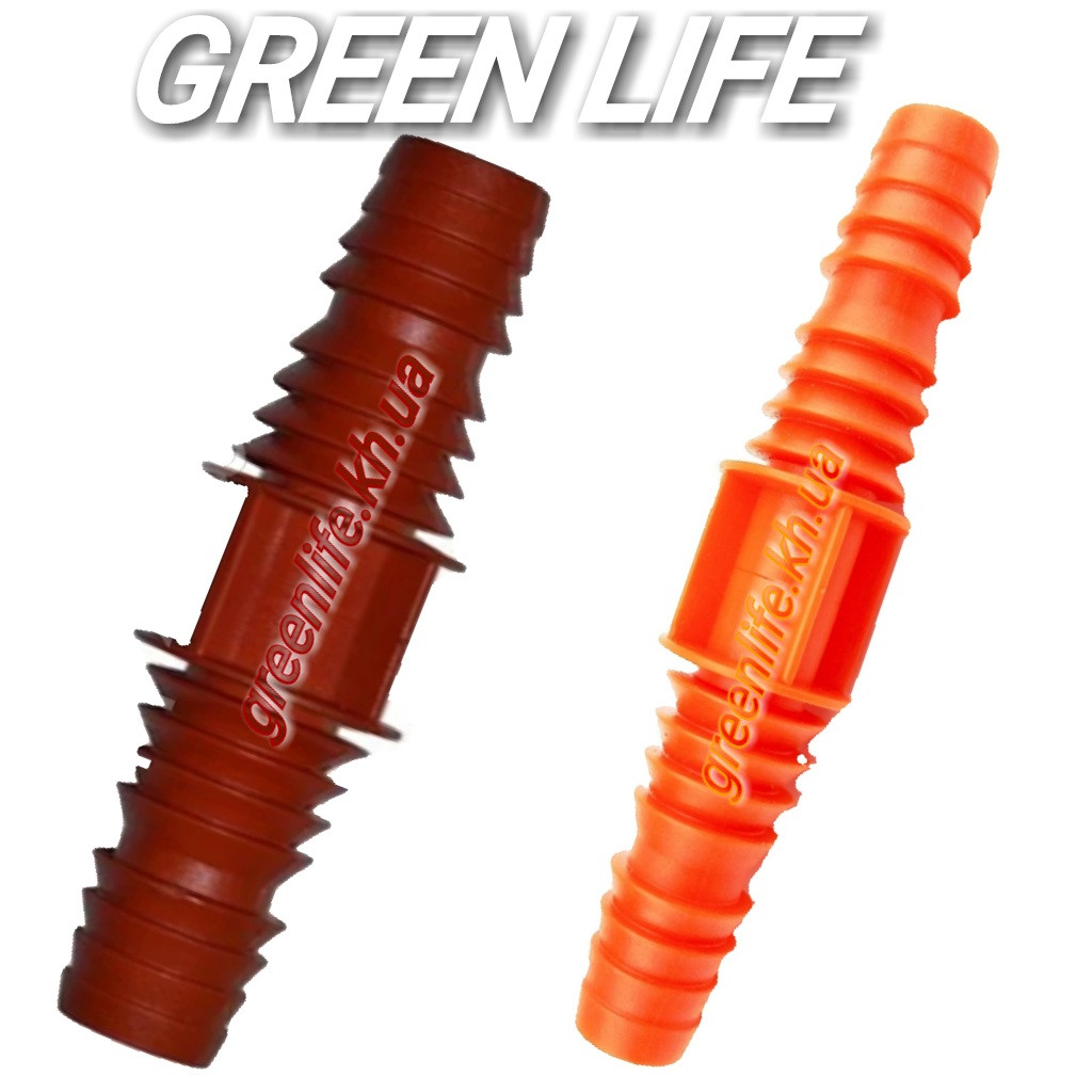 Трубка сполучна 1/2"-3/4" ребриста помаранчева SLD