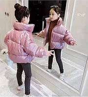 Куртка на девочку "Розовый перламутр" 110