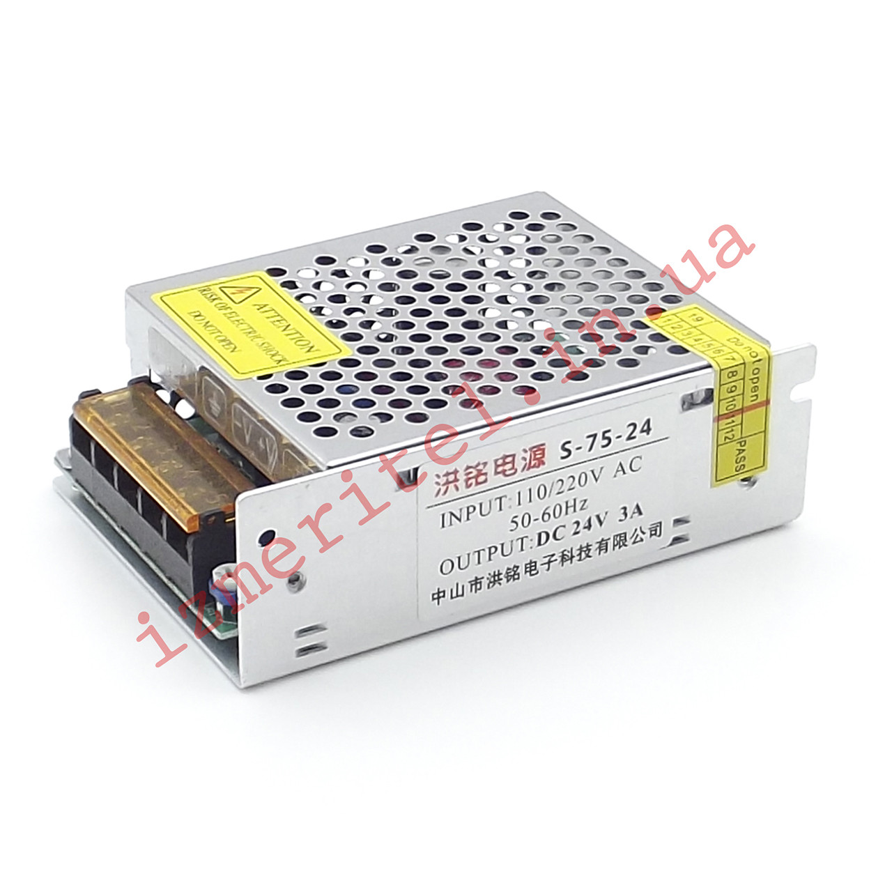 Імпульсний блок живлення 24В 3А 75Вт, фото 1