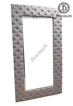 Дзеркала зі шкіри або тканини "каретна стяжка" капітоне