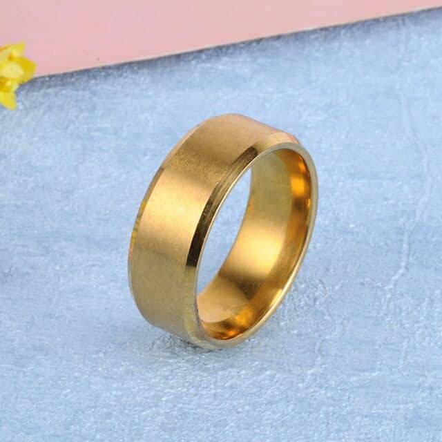 Американка Shliff 8 мм, Обручальное кольцо женское, мужское, нержавеющая сталь. - фото 3 - id-p1128046884
