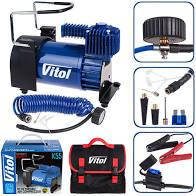 Компрессор Vitol K-55 150psi/23Amp/50л/шланг 5,0м/клеммы/с дефлятором (K-55)