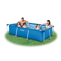 Бассейн каркасный Rectangular Frame Pool Intex 260x160x65 см (28271) (58980)