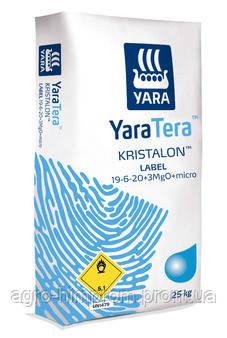 Добриво YaraTera KRISTALON 19-6-20 BLUE LABEL / YaraTera Кристалон Блакитний Ярлик (19-6-20)