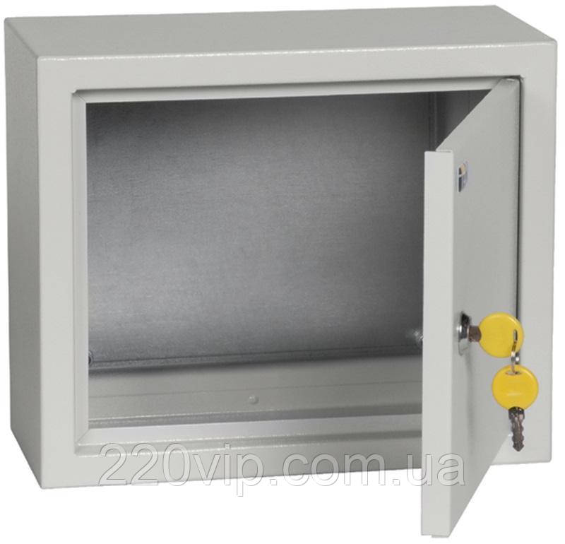 Корпус металевий 250x300x150 ІЕК, YKM40-231-31, ЩМП-2.3.1-0 36 УХЛ3 щит, металева оболонка бокс, шафа, фото 1