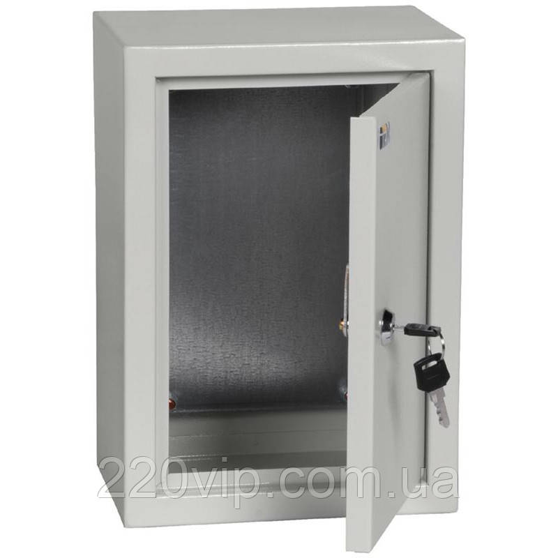Корпус металевий 300x210x150 ІЕК, YKM40-321-31 ЩМП-3.2.1-0 36 УХЛ3 щит, металева оболонка, бокс, шафа, фото 1