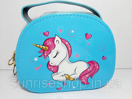 Дитяча Сумка Unicorn для дівчинки довга регульована ручка, фото 2