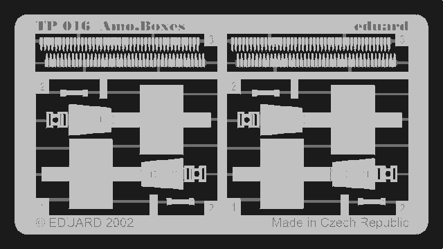 US Cal.0.30 ящики для боєприпасів, наш час. 1/35 EDUARD TP016