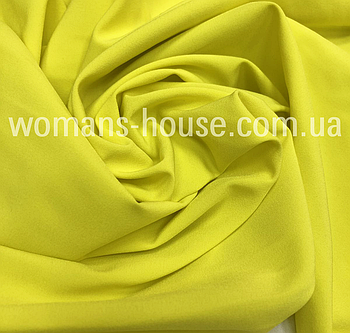 Тканина софт однотон 150 см Жовтий