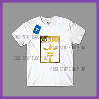 Футболка Adidas Originals 'Torch Logo' с биркой | Адидас | Белая