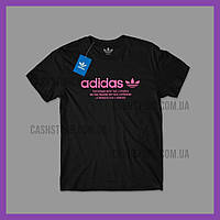 Футболка Adidas Originals '3 Stripe' с биркой | Адидас | Черная