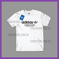 Футболка Adidas Originals '3 Stripe' с биркой | Адидас | Белая