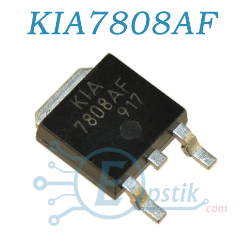 KIA7808AF, стабілізатор напруги 8 В, 1 А, TO252