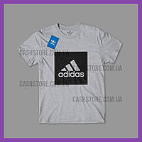 Футболка Adidas 'ESS BIGLOGO TEE' с биркой | Адидас | Серая