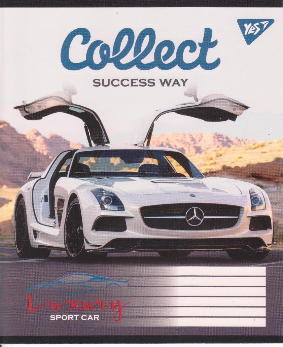 Зошит шкільний 12 арк., коса лінія без додаткової "sport Luxury car" 763497
