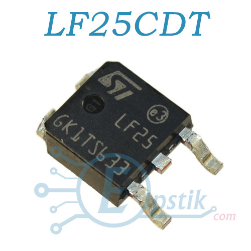 LF25CDT, стабілізатор напруги, 2.5 V 1A, TO252