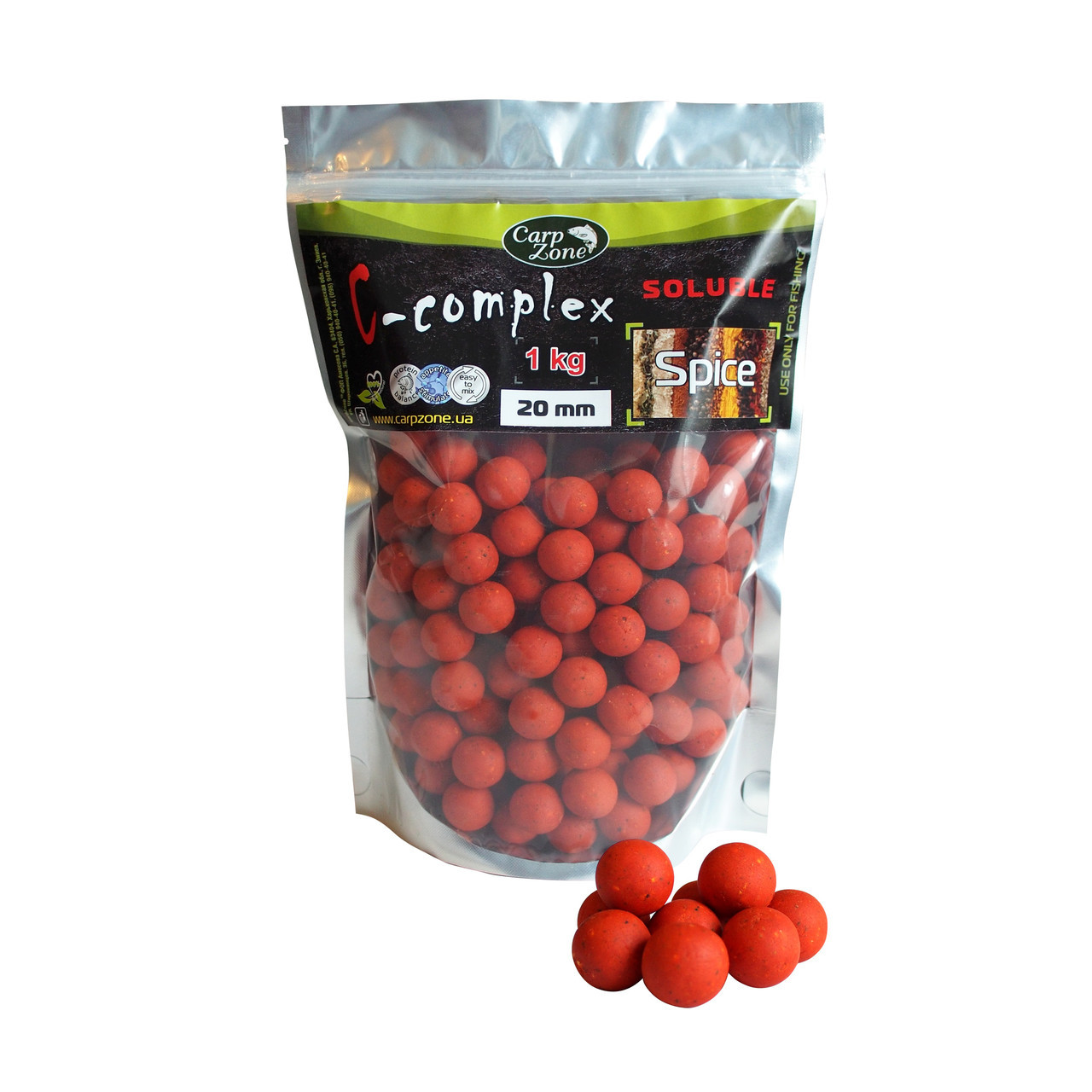 Бойли розчинні Boilies C-Complex Soluble Spice (Спеції) 24mm 1kg, фото 1