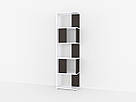 Вертикальний книжковий стелаж з 5 осередками Підлогова полиця для папок та книг з Ламінованого ДСП, фото 3