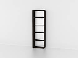 Підлоговий стелаж для книг і декору Книжкова полиця з Ламінованого ДСП Стелажі на 5 полиць 60 см