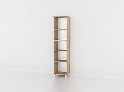Висока підлогова полиця для книг і квітів на 5 комірок з ДСП Книжкові стелажі в інтер’єрі кімнати 450 мм