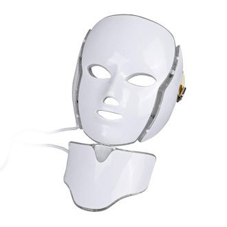 Косметологічний апарат LED-маска для мікротокової і світлотерапії обличчя і шиї фотодинамічна