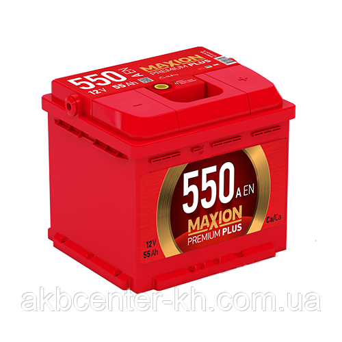 Автомобільний акумулятор MAXION PREMIUM Plus 6СТ-55 А2HE R