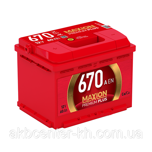 Автомобільний акумулятор MAXION PREMIUM Plus 6СТ-60 А2H L