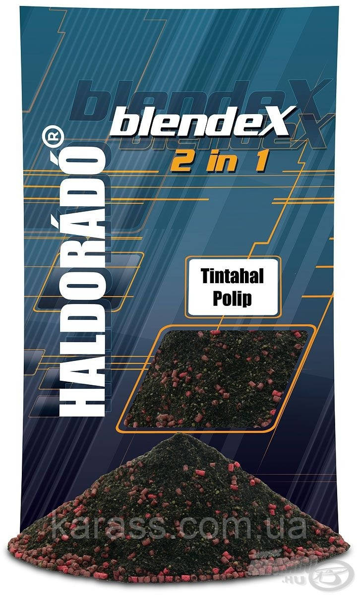 Прикормка для риби Haldorado BlendeX 2 in 1 - Tintahal + Polip (Кальмар-восьминіг) 800 г