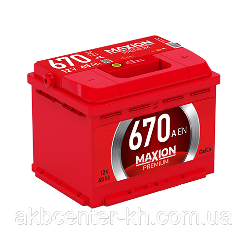 Автомобільний акумулятор MAXION PREMIUM 6СТ-65 А2E R