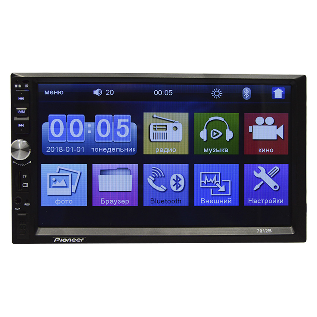 Автомагнитола 2Din Pioneer 7012 с экраном 7 дюймов (большая магнитола Пионер 2 Дин) - фото 1 - id-p1004248794