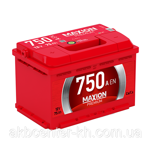 Автомобільний акумулятор MAXION PREMIUM 6СТ-75 А2E R